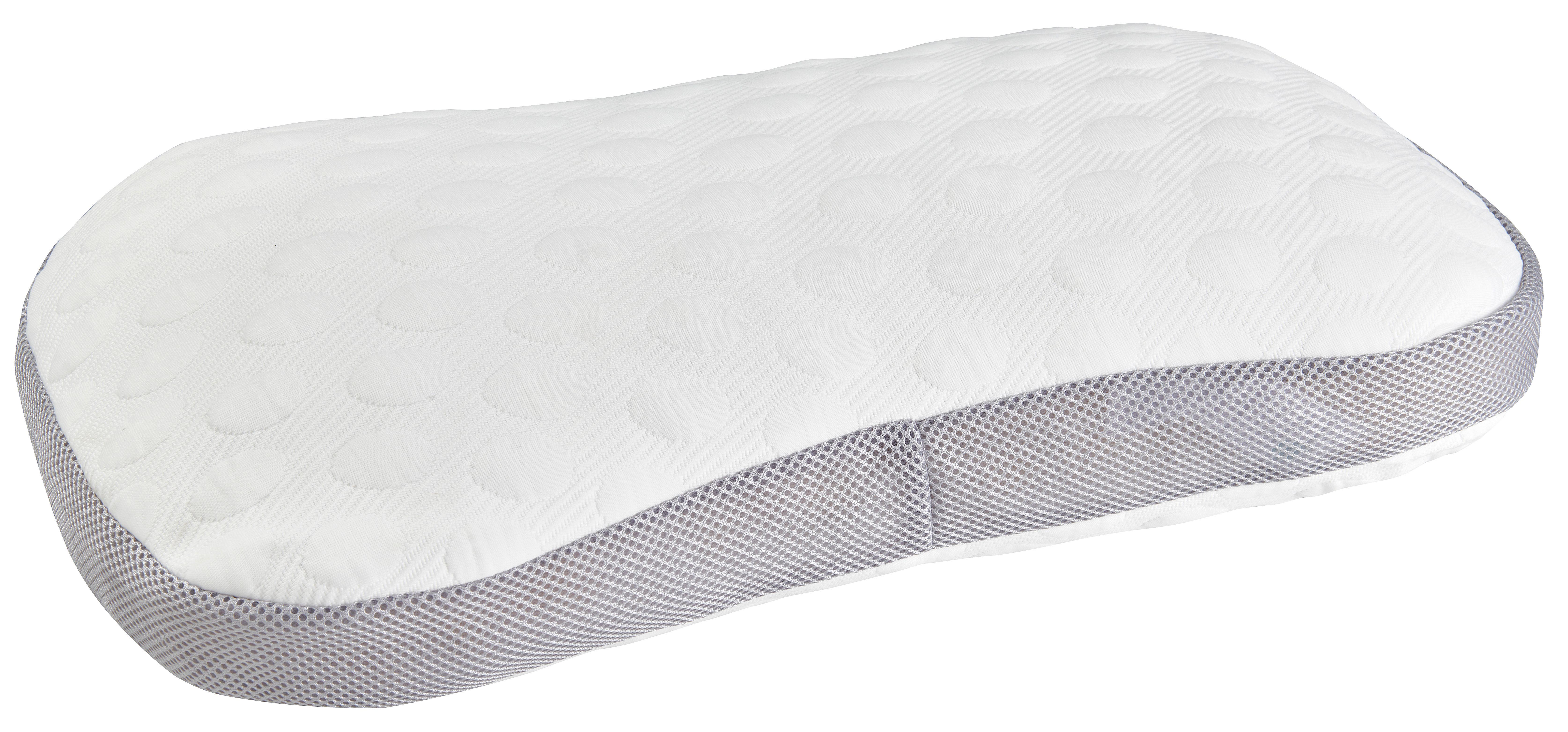 Anatomický polštář Lucy, 36/60/6cm - bílá, textil (36/60cm) - Nadana