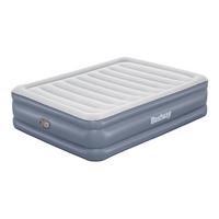 Luftbett Katharina 203x152x51 cm bis 300kg, inkl. Pumpe - Dunkelblau/Grau, KONVENTIONELL, Kunststoff/Metall (203/152/51cm) - Bestway