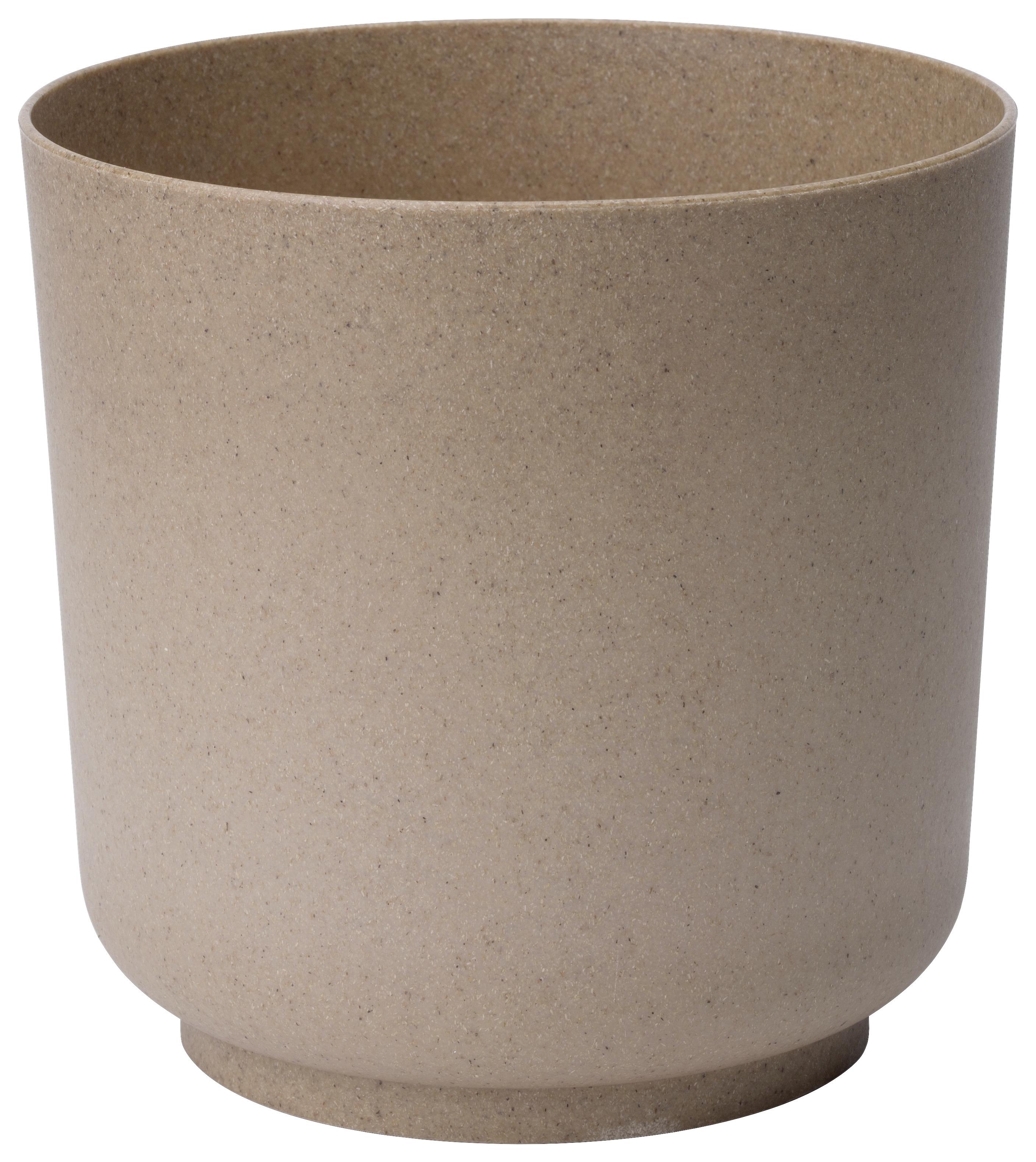 Obal Na Kvetináč Ecocare, Hnedý, Ø/v: 25/25,5 Cm - hnedá, Štýlový, drevo/plast (25/25,5cm) - ecoTree