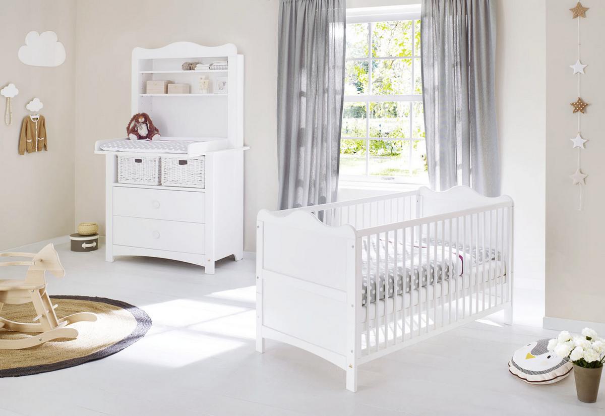 Wickelkommode 130023br Florentina - Weiß, Trend, Holz (103/180/57-77cm) - Pinolino