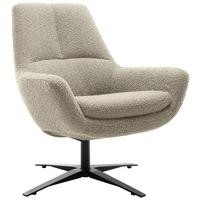 Sessel Be Organic - Beige/Schwarz, MODERN, Textil (81/92/83cm) - Trendmanufaktur