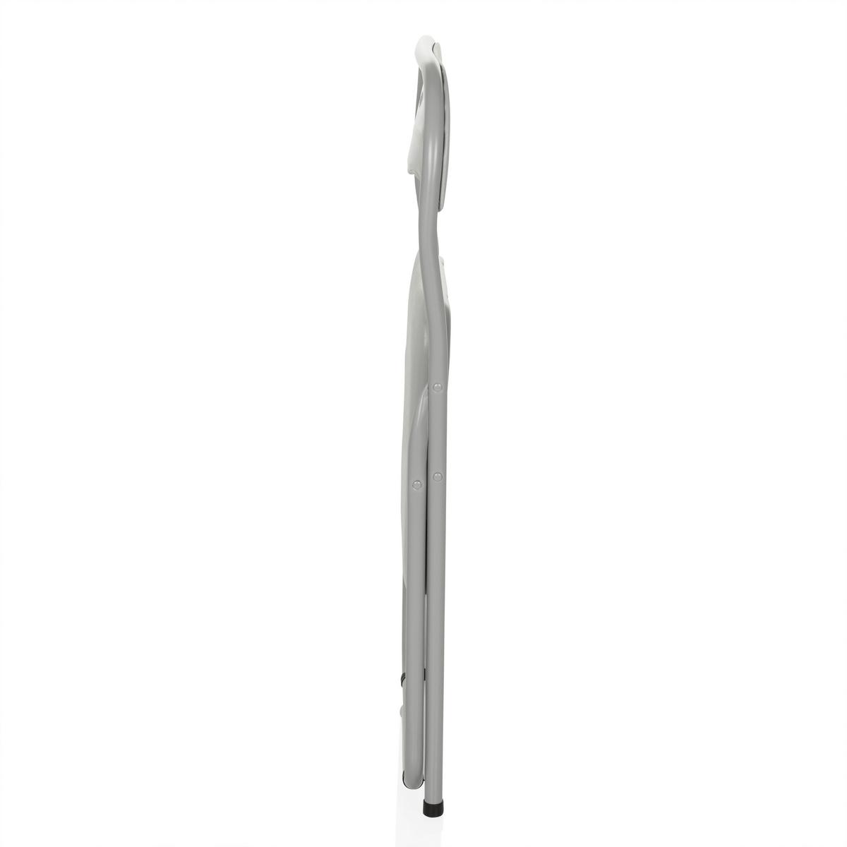 Klappstuhl Tudela Basic Grau B: 44 Cm - Grau, MODERN, Metall (44/81/48cm) - MID.YOU