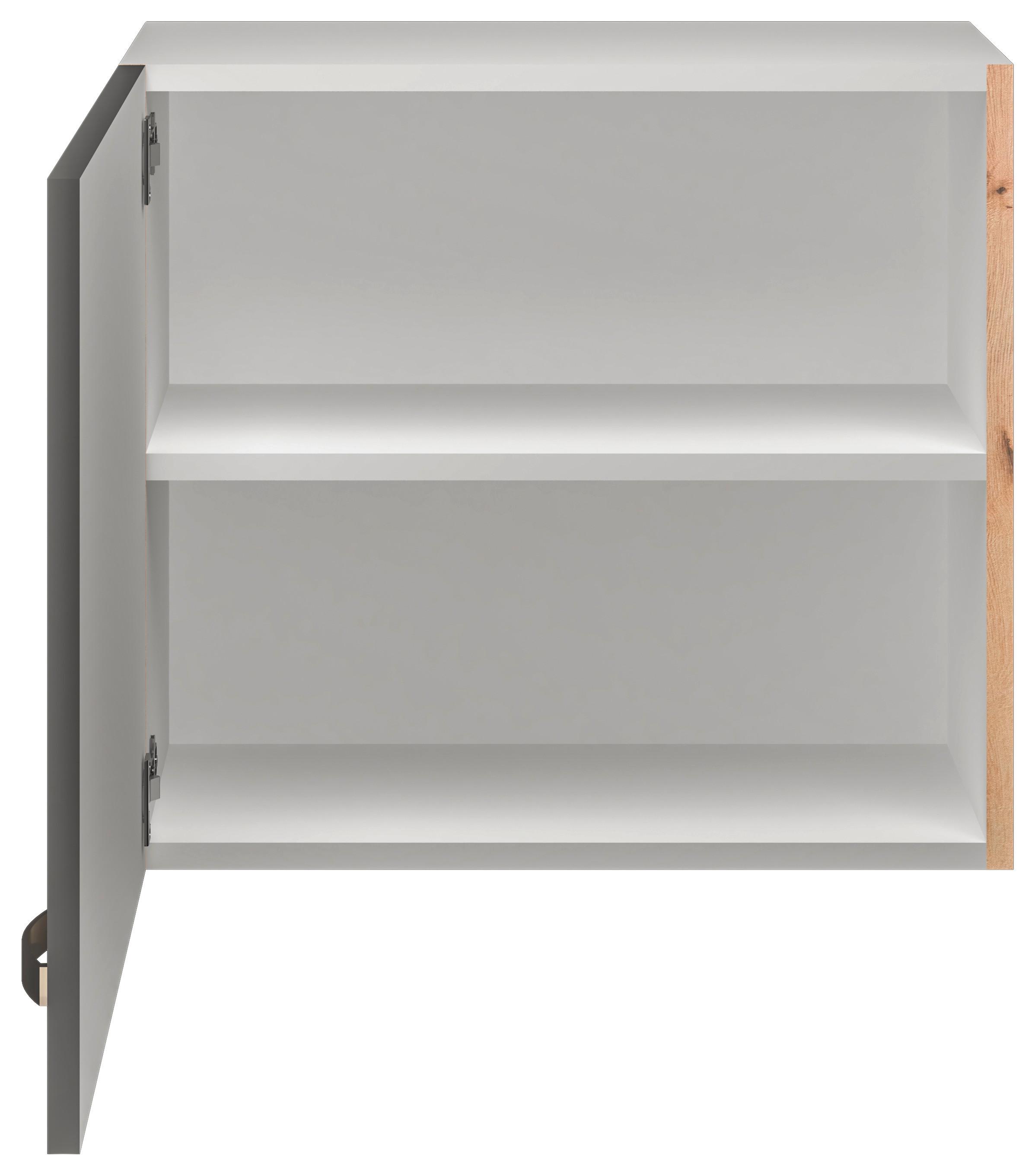 Kuchyňská horní skříňka SHADOW 60cm - dub San Remo/tmavě šedá, Moderní, kov/kompozitní dřevo (60/54/32cm)