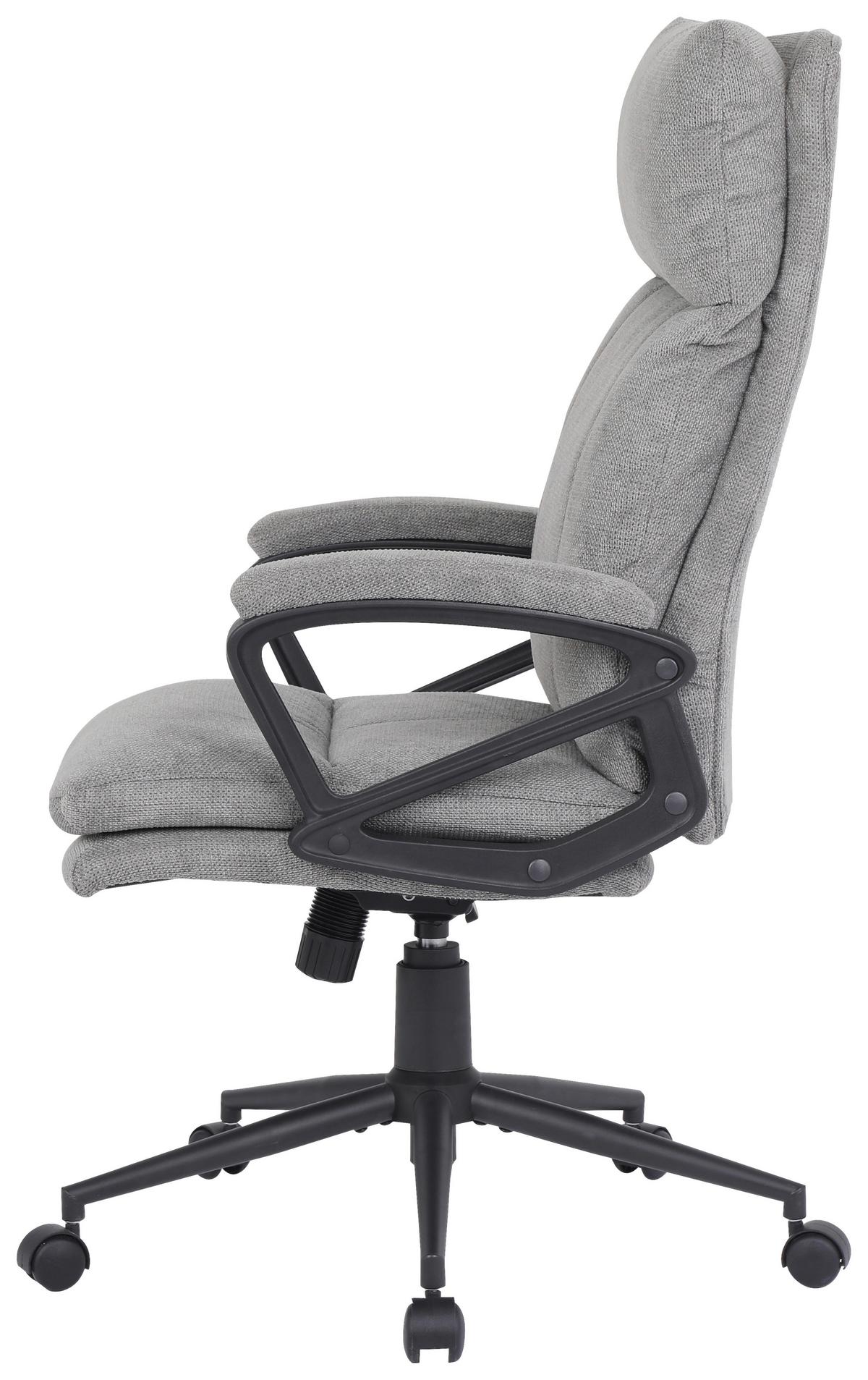 Chefsessel Anna 2 - Schwarz/Grau, MODERN, Holz/Kunststoff (63/122/68cm)