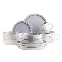 Kombiservice Steinzeug, Flieder, 16-teilig - Flieder, Basics, Keramik - Mäser