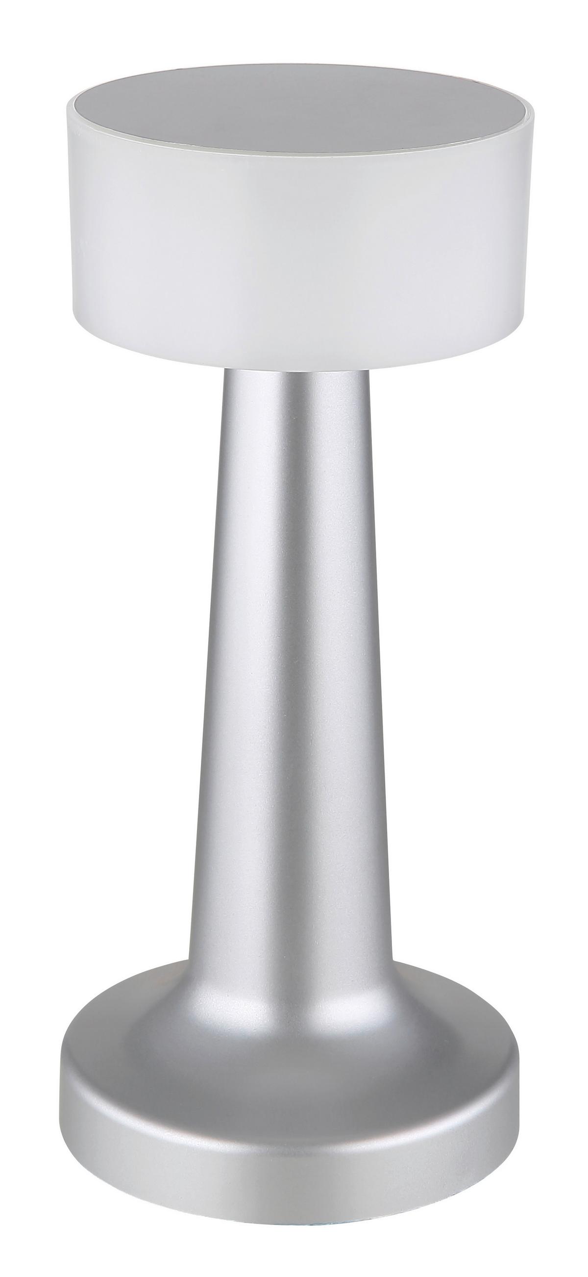 Akku-Tischleuchte 58447N - Weiß/Nickelfarben, Basics, Kunststoff (9,5/21,5cm) - Globo