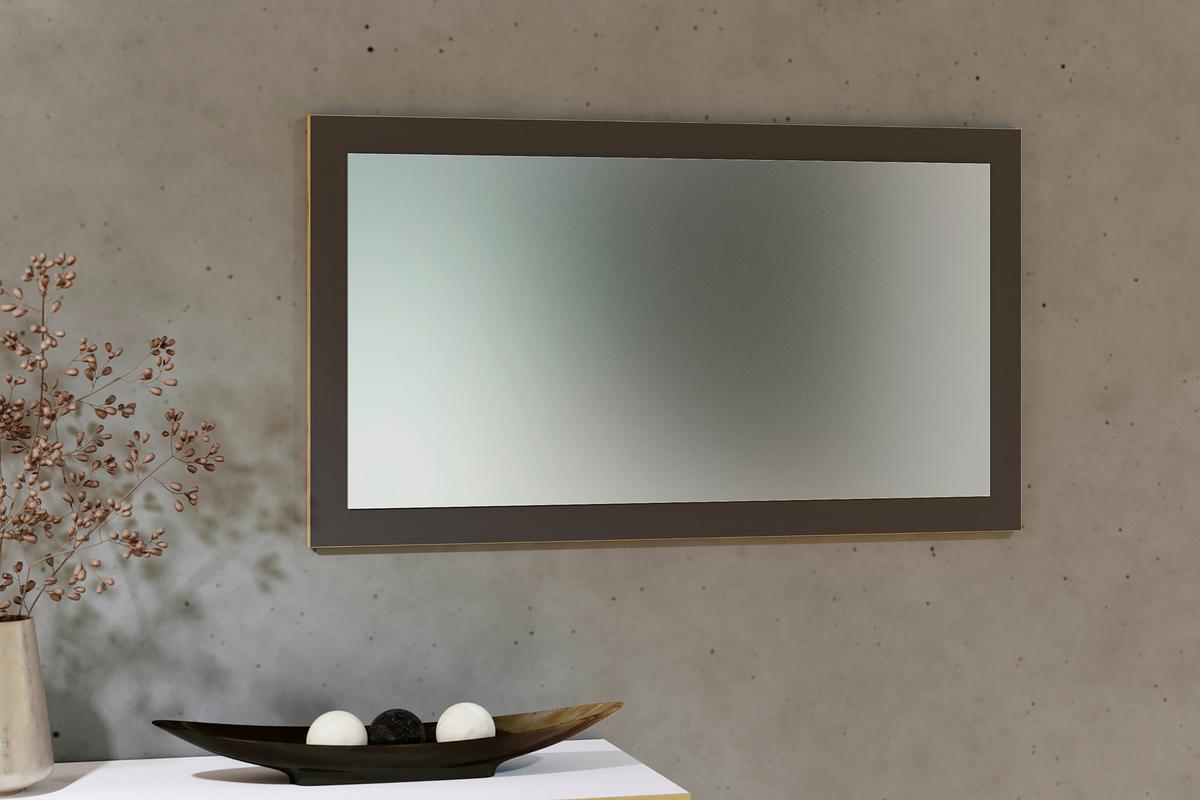 Speigel Salia Anthrazit/Eiche Dekor B: 80cm - Honigeiche/Anthrazit, Design, Glas/Holzwerkstoff (80/45/2cm) - MID.YOU
