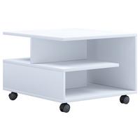 Couchtisch Stango Weiß L: 50 cm - Weiß, Design, Holzwerkstoff/Kunststoff (50/50/40cm) - MID.YOU