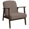 Sessel Retro - Hellbraun/Dunkelbraun, Natur, Holz/Textil (63/78/78cm) - Livetastic