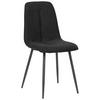 Stuhl Lago Schwarz Lago - Schwarz, MODERN, Holz/Textil (47/87/58cm) - P & B