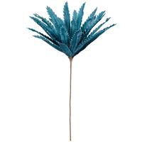 Kunstpflanze Palme Blau L: 110 cm, Hadar - Blau/Braun, LIFESTYLE, Papier/Kunststoff (110cm) - Luca Bessoni
