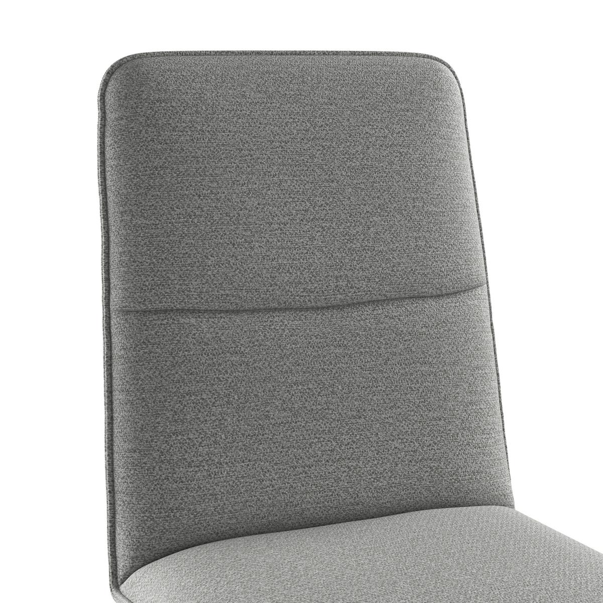 Vierfußstuhl Beluna Ii Webstoff Grau, B: 47cm - Eichefarben/Grau, KONVENTIONELL, Holz/Textil (47/91/44cm) - James Wood