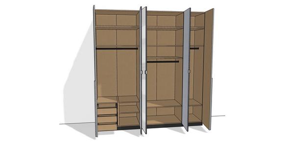 Kleiderschrank Unit 5trg, Maxihöhe - KONVENTIONELL (227/242,2/58,3cm) - Ondega