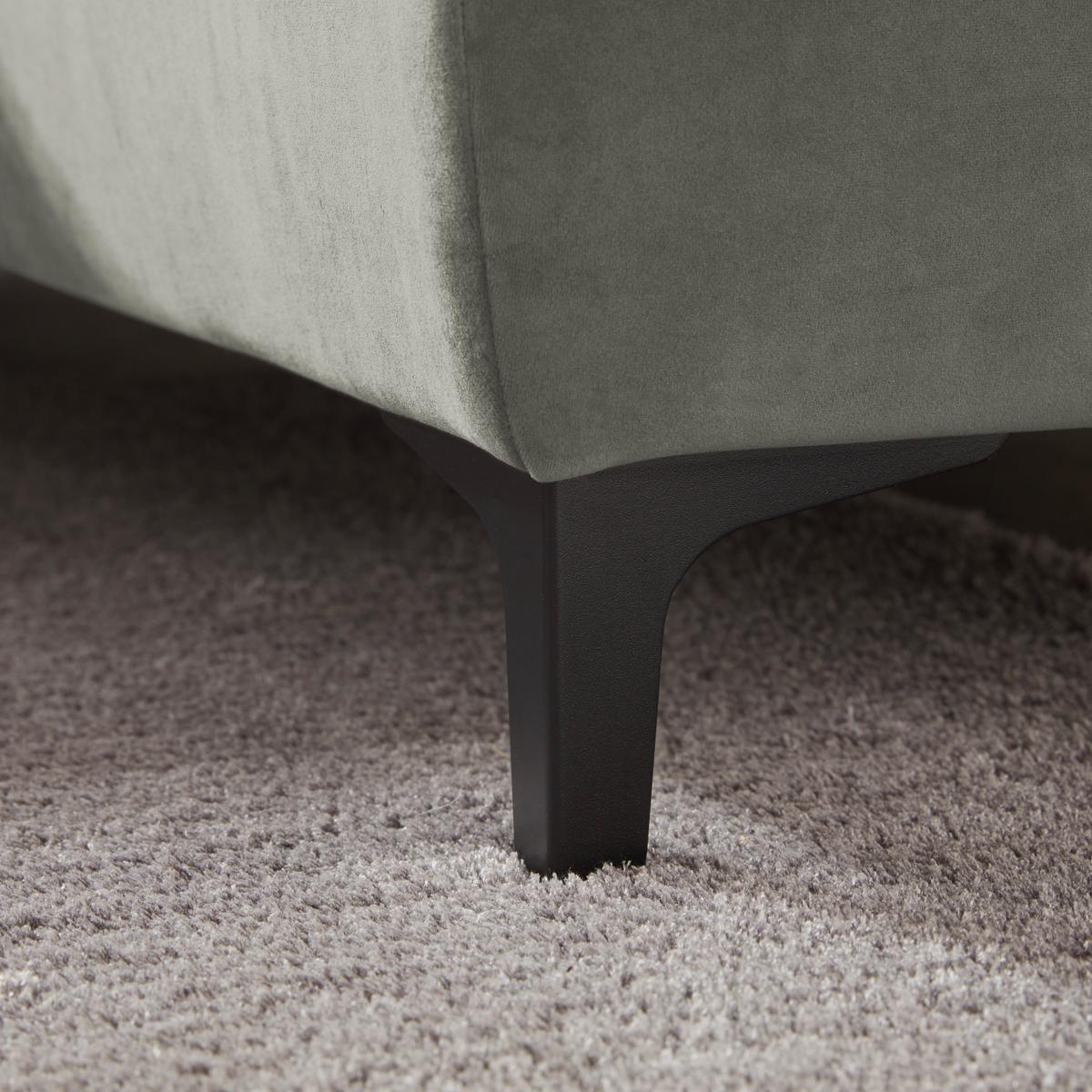 Rohová sedačka EMMA, pravá, šedozelená,op.hl.,USB,el.výsuv - černá/šedozelená, Moderní, textil (301/210cm) - Premium Living