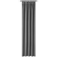 Vorhang Mit Band Simone 135x245 Cm Anthrazit - Anthrazit, ROMANTIK / LANDHAUS, Textil (135/245cm) - James Wood