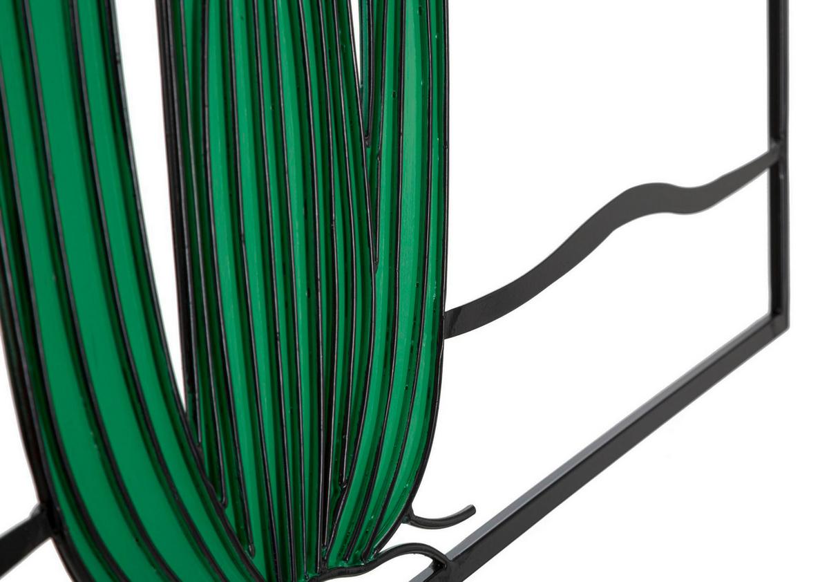 Wanddeko Cactus Grün, Schwarz B: 60 cm - Schwarz/Grün, Basics, Metall (60/33/1.30cm)