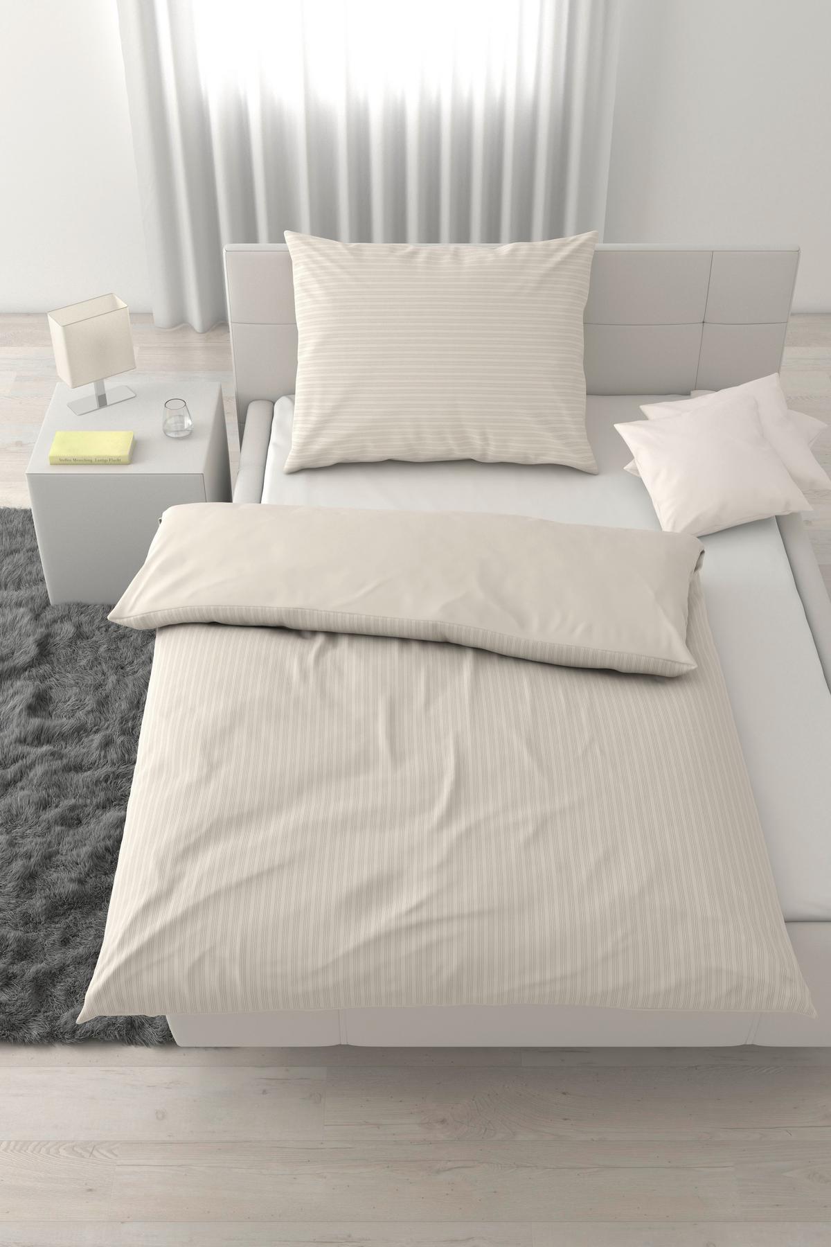 POSTEĽNÁ BIELIZEŇ CRINKLE - béžová, textil (140/200cm) - Mömax