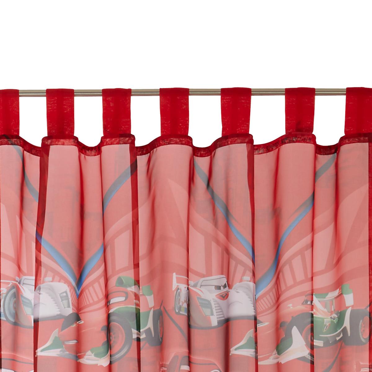 Vorhang 2er-Pack mit Schlaufen Cars 140x250 cm Rot - Rot, LIFESTYLE, Textil (140/250cm) - Disney