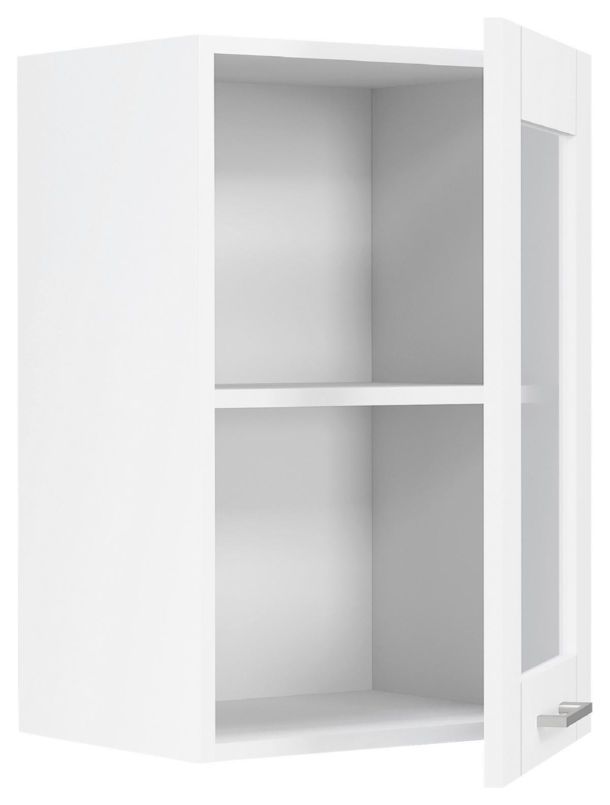 Küchenoberschrank Colura - Weiß, Trend, Glas/Holzwerkstoff (40/60/31cm) - MID.YOU