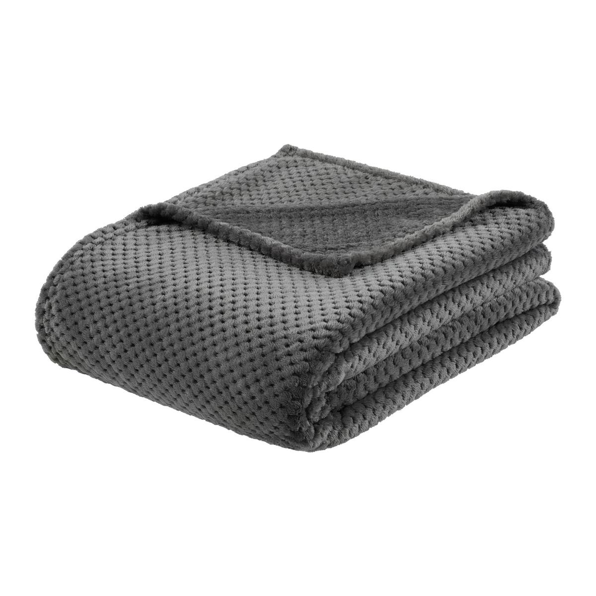 MÄKKÁ DEKA LARS - sivá, Konventionell, textil (140/180cm) - Mömax