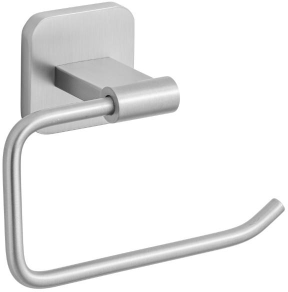 Toilettenpapierhalter Porto Matt Edelstahlfarben B: 14 cm - Edelstahlfarben, MODERN, Metall (14/6,5/10cm) - Wenko