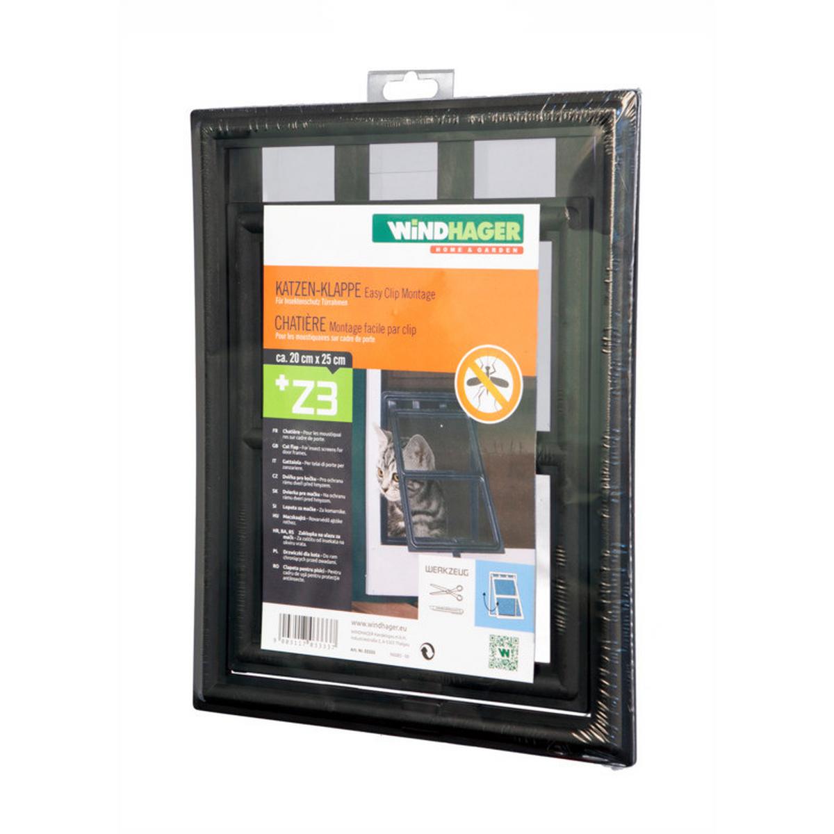 Katzenklappe Schwarz - Schwarz, Basics, Kunststoff (20/25cm)