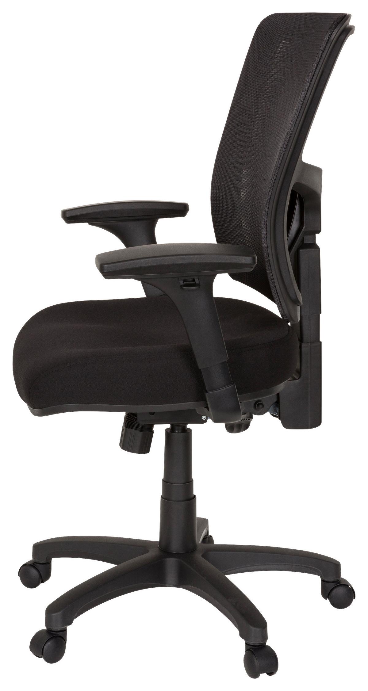 Drehstuhl Impact Pro Schwarz - Schwarz, MODERN, Kunststoff/Textil (71/116/62cm) - MID.YOU