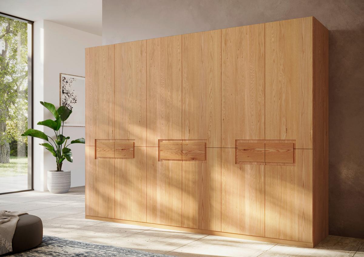 Drehtürenschrank Farina, Buchefarben B: 302 Cm - Buchefarben, MODERN, Holz (302/223/62cm) - MID.YOU