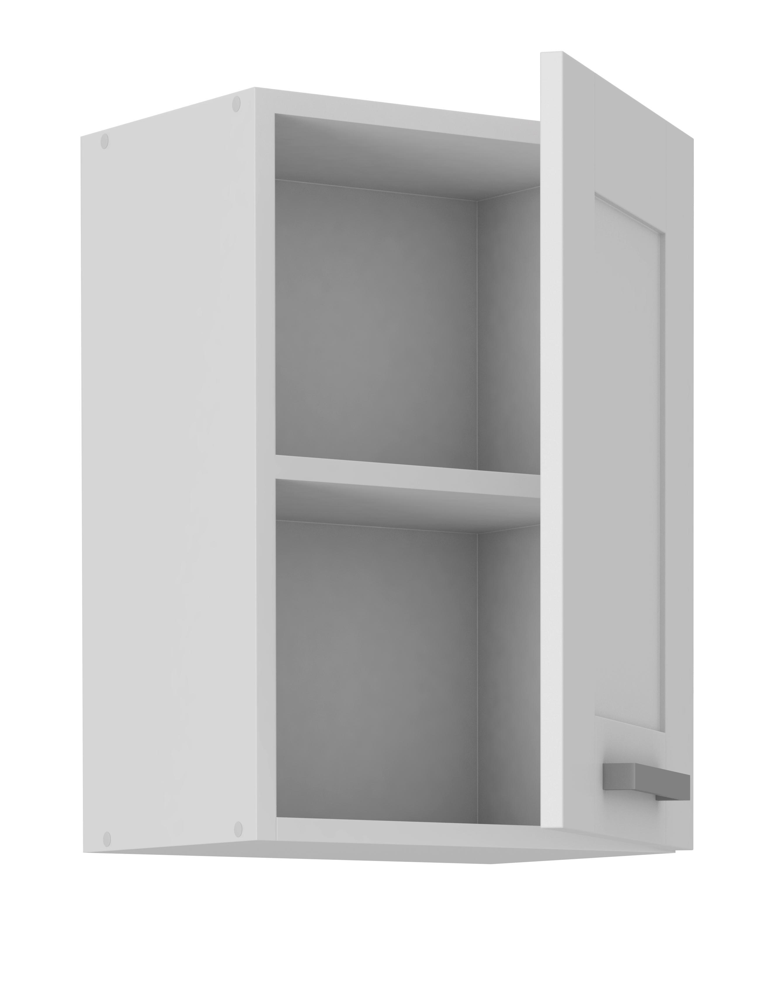 Weißen Küchenoberschrank in Kassettenoptik kaufen