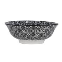 Hlboký tanier SHIVA - čierna/biela, Lifestyle, keramika (21/7,8cm) - Mömax