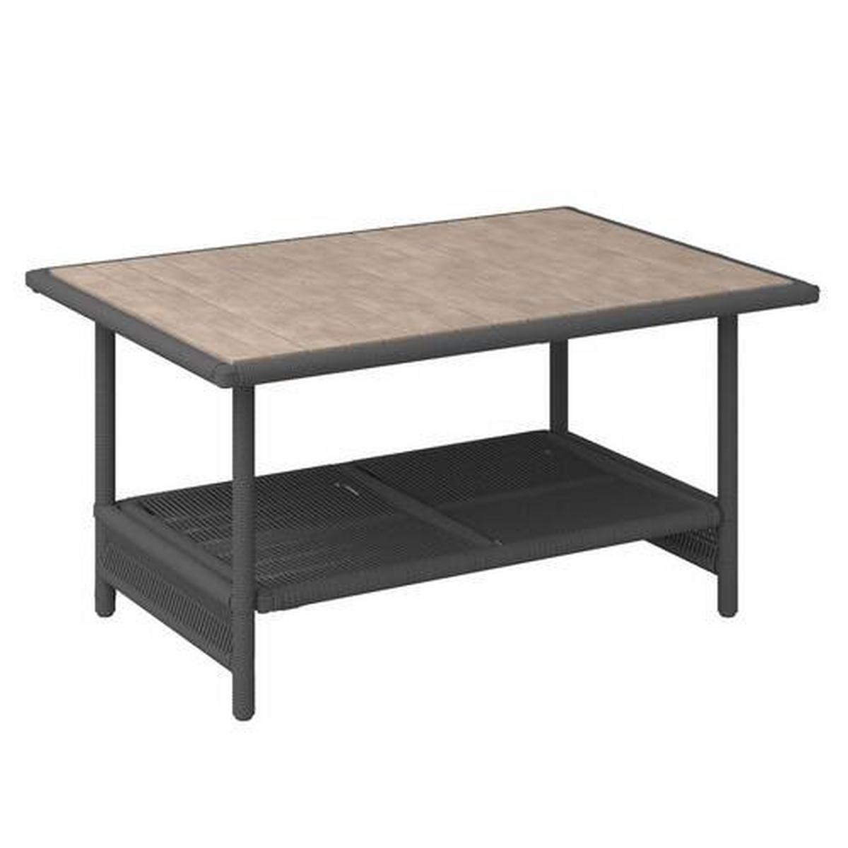 Záhradná sedacia súprava MALIA - farba akácie/svetlosivá, Modern, kov/drevo (146/60/72cm) - Bessagi Garden