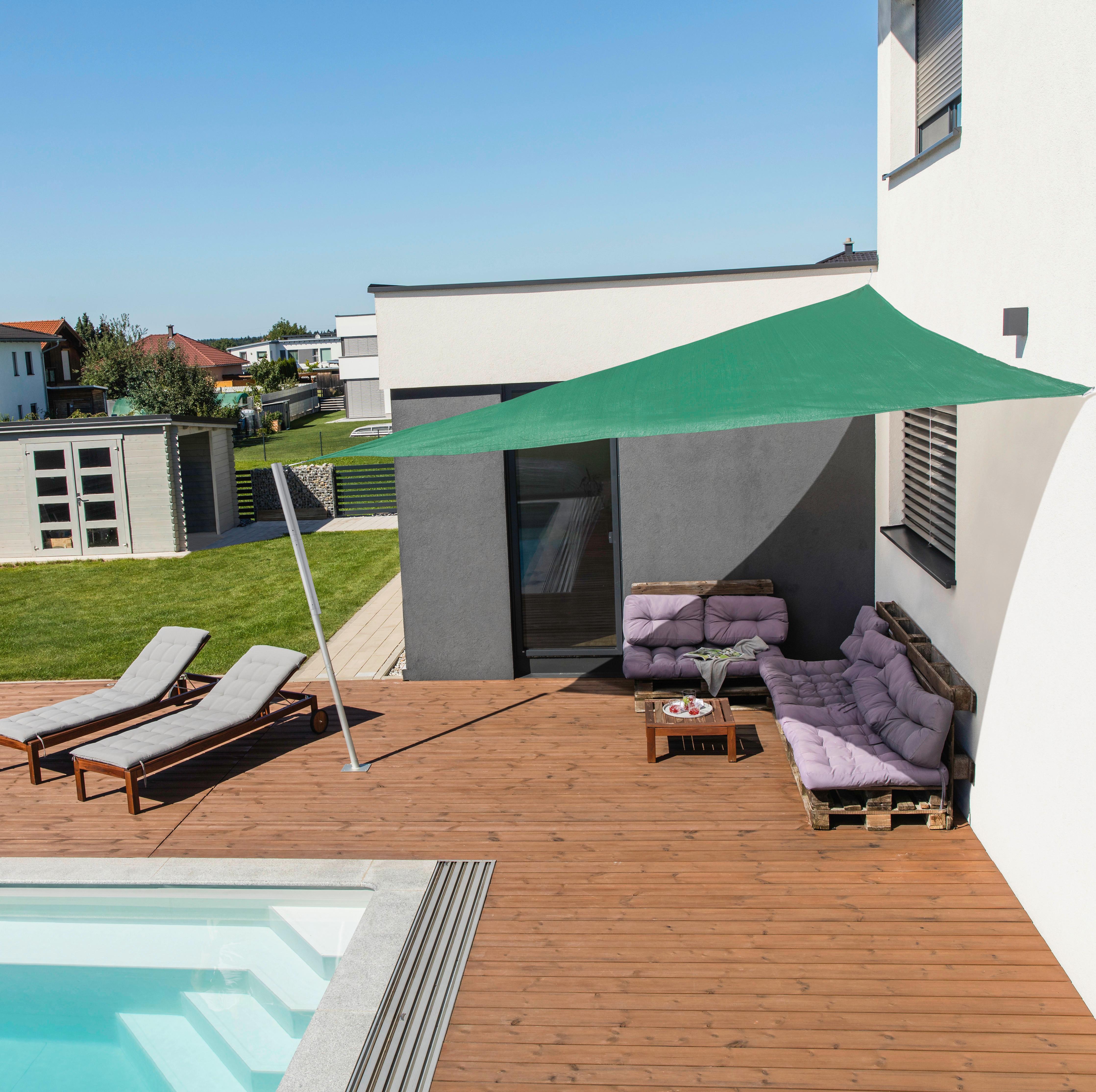 Sonnensegel Dreieck 4x4x4 m - Olivgrün, Basics (400/400/400cm)