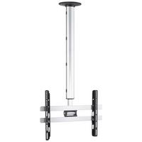 TV- Halterung cm Silberfarben B: 62 cm - Silberfarben, MODERN, Metall (62/127/19cm) - MID.YOU