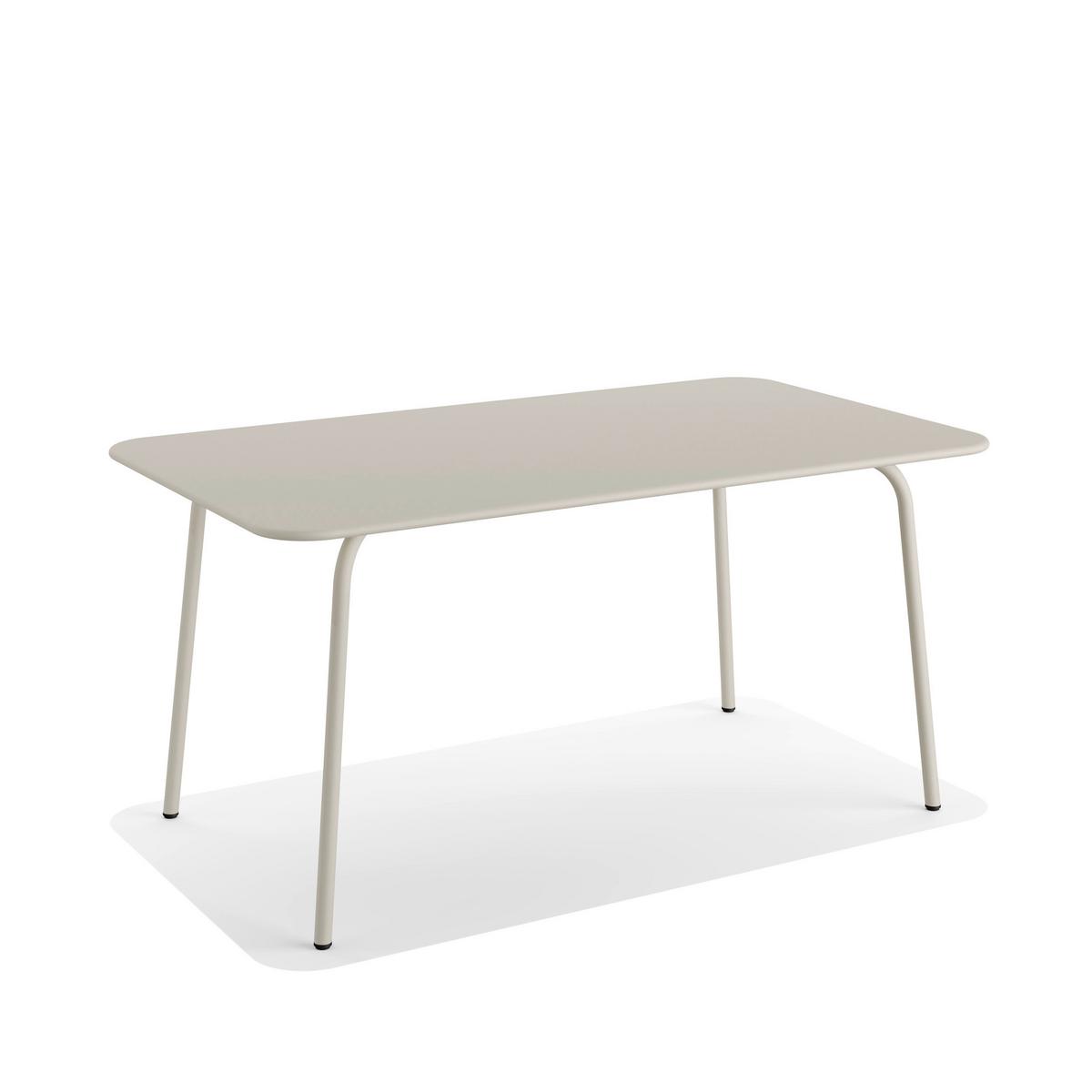 Gartentisch Shine Gartentisch - Beige, Basics, Metall (160/73/90cm)
