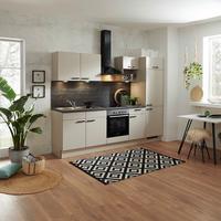 Küchenzeile Pn 80 mit Geräte 270 cm Kaschmirgrau - Kaschmir/Anthrazit, MODERN, Holzwerkstoff/Kunststoff (270cm) - Pino