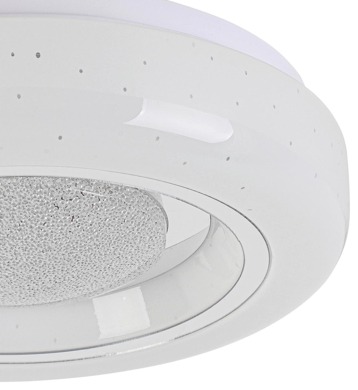 STROPNÉ LED SVIETIDLO ALI - biela/chrómová, Modern, kov/plast (26/26/5,5cm) - Mömax