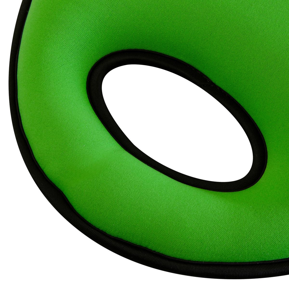 Gartensitzkissen Comfort Grün/Schwarz Neoprenstoff - Schwarz/Grün, Basics, Kunststoff (31/5/50cm)