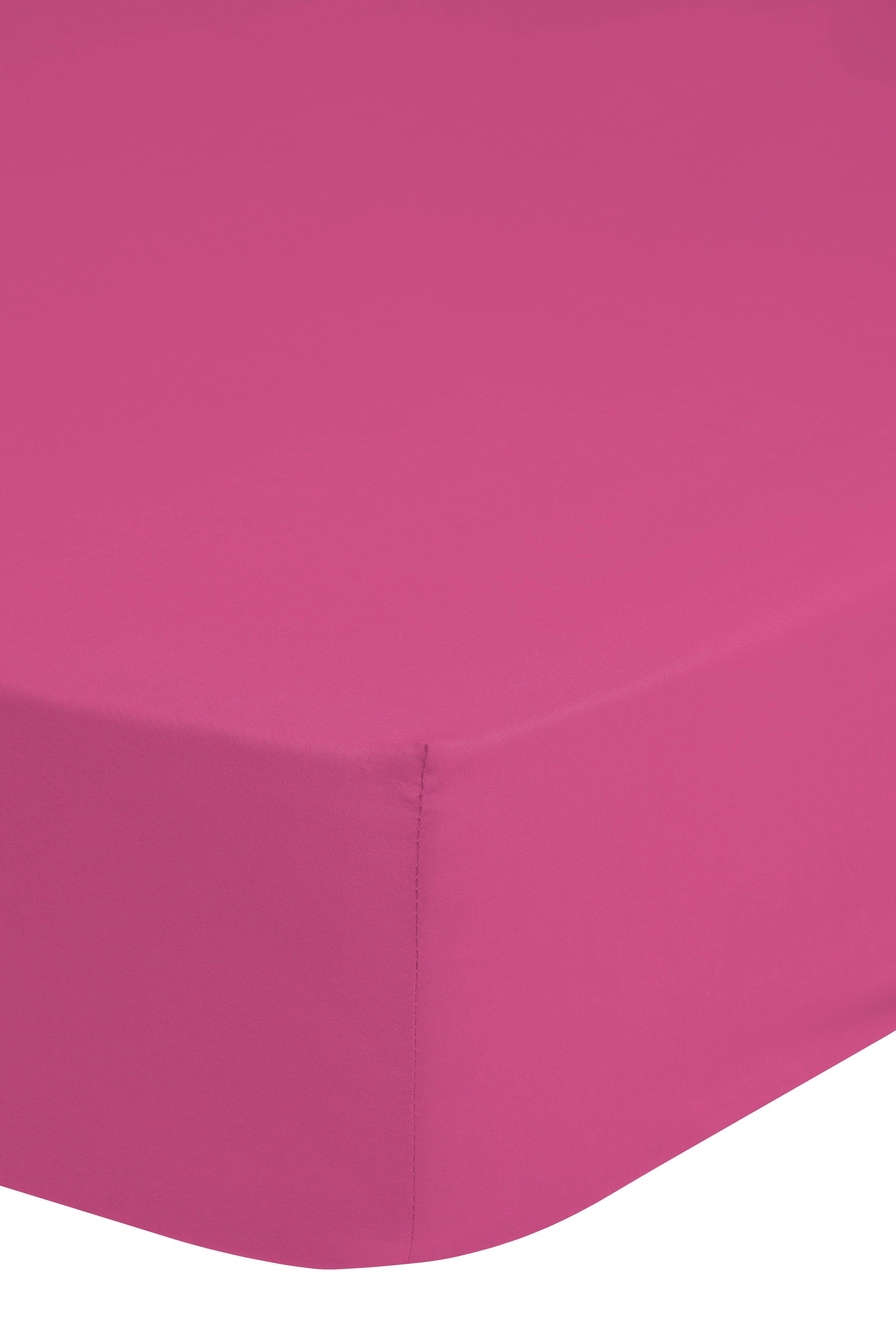 Spannleintuch Jersey Pink 200x200 cm Baumwolle