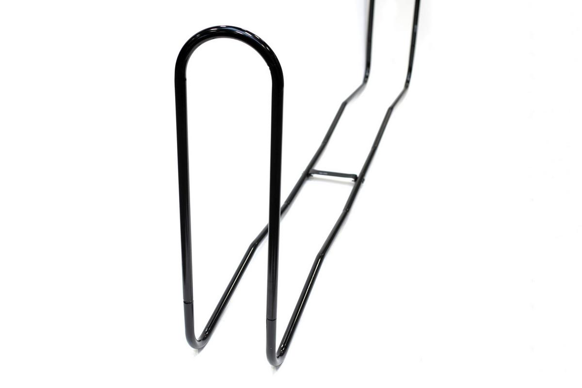 Regál na drevo 244cm - čierna, Basics, kov (244/99/25cm)