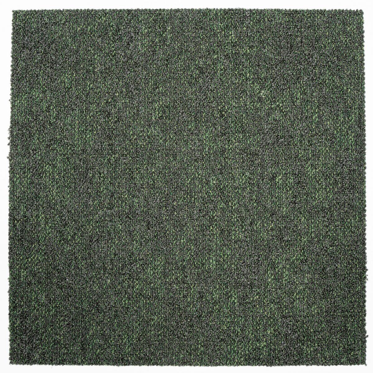 Teppichfliese Waldgrün Marble 50x50 cm Florhöhe 3 mm - Waldgrün, Basics, Textil (50/50cm)