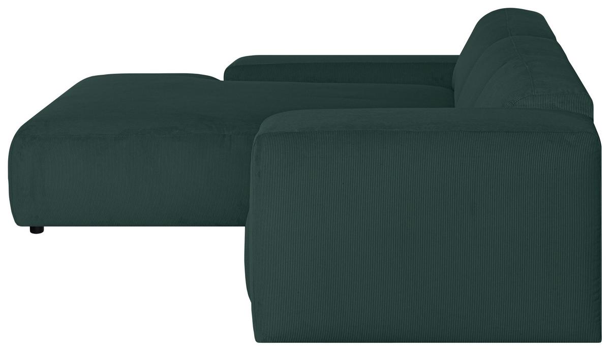 Ecksofa Hannah Grün 200x304 cm - Schwarz/Grün, Design, Textil (200/304cm) - MID.YOU