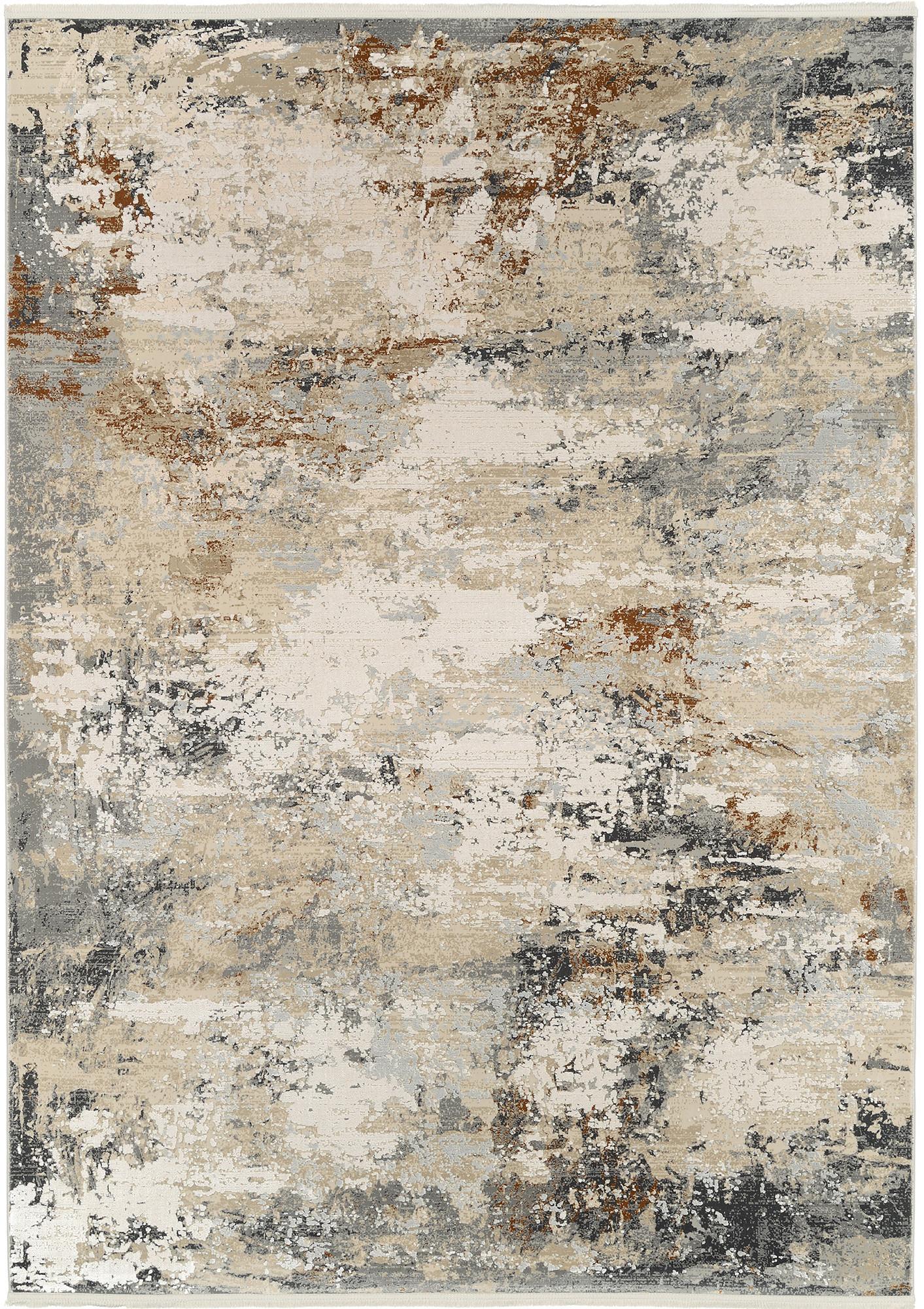 Webteppich Le Mans 29 - Beige/Grau, Design, Textil (120/180cm) - Dieter Knoll