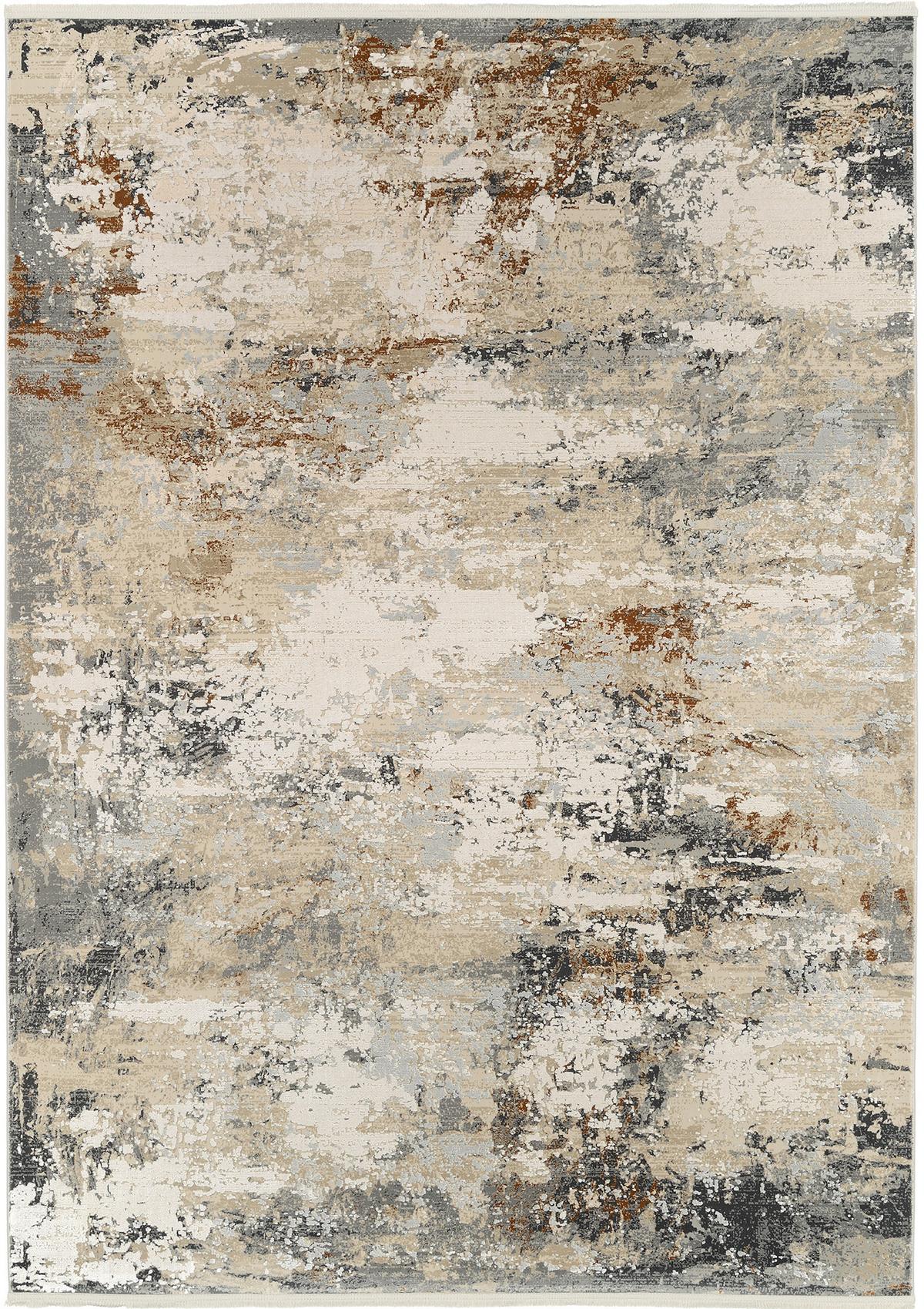 Webteppich Le Mans 29 - Beige/Grau, Design, Textil (120/180cm) - Dieter Knoll