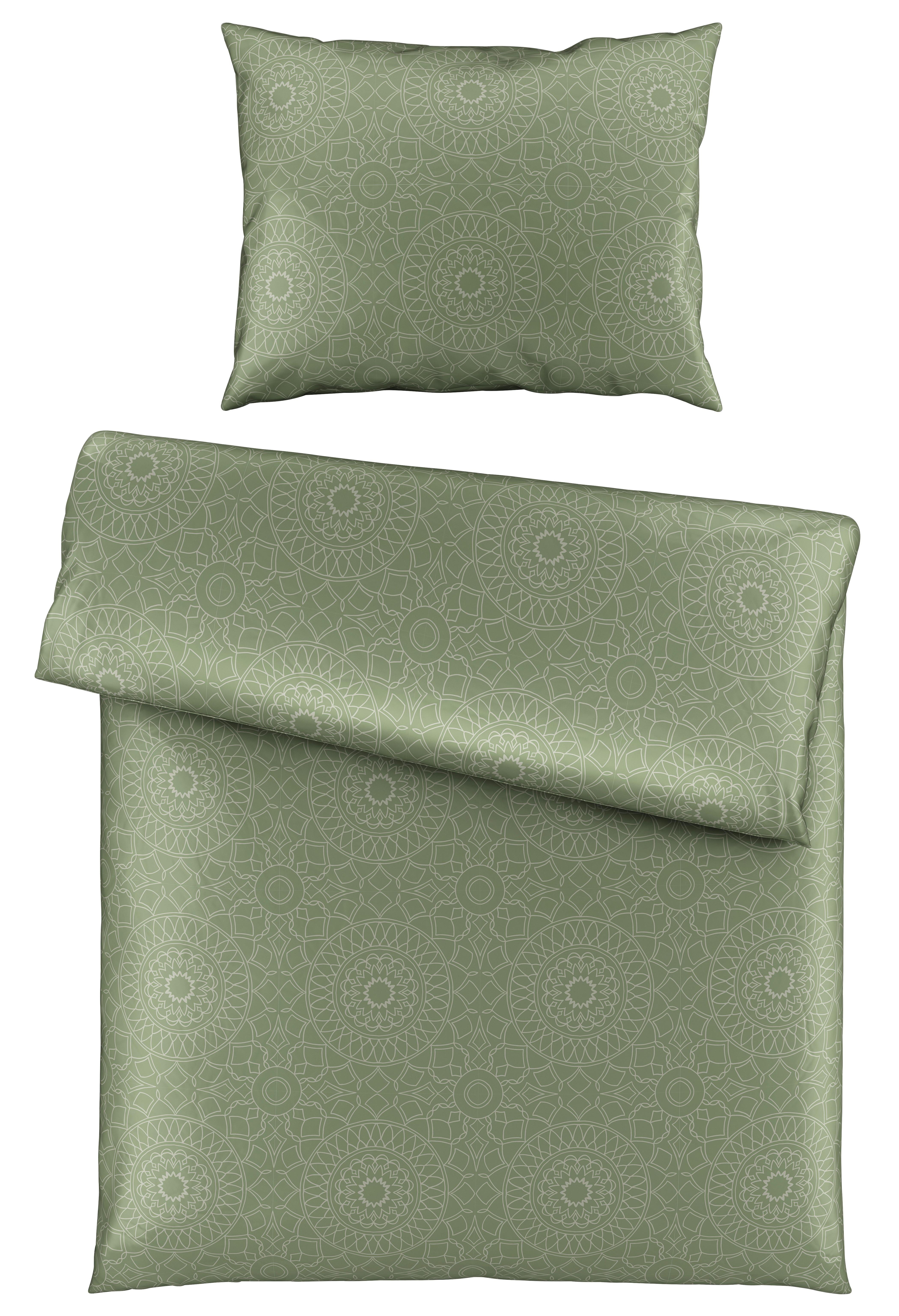 Posteľná Bielizeň Elisa, 140/200cm, Zelená - zelená, Moderný, textil (140/200cm) - Premium Living