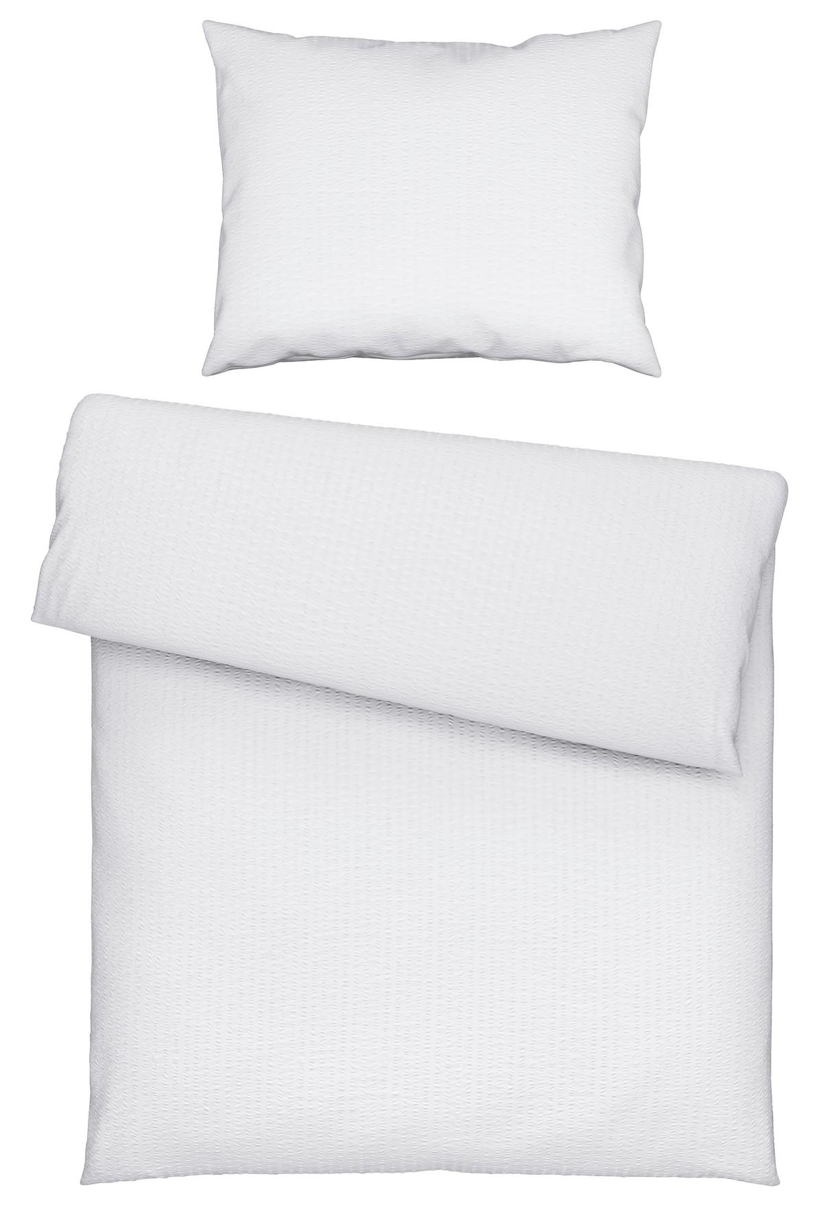 Povlečení Gisela, 70/90 140/200cm - bílá, textil (140/200cm) - Modern Living