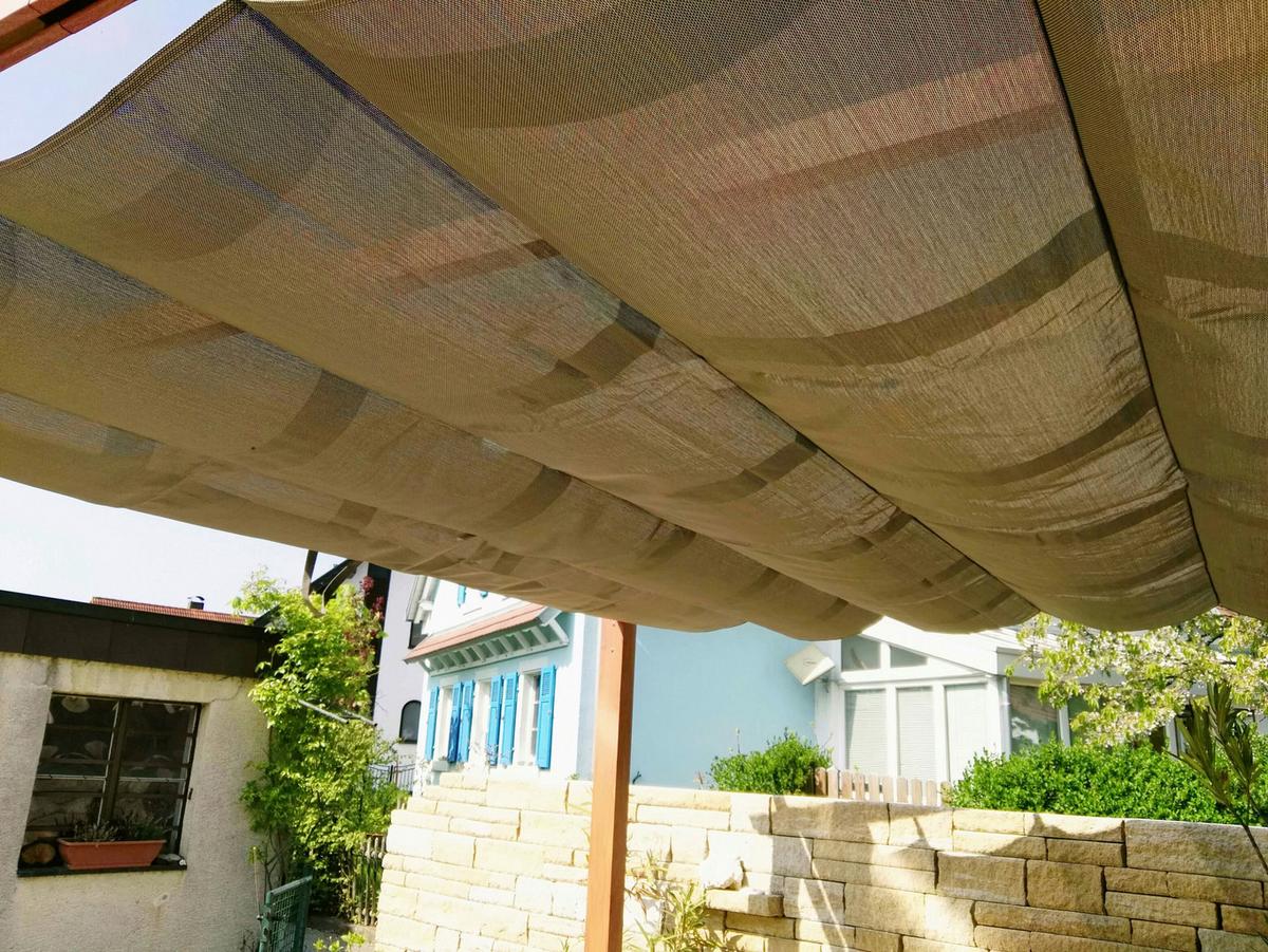 Pergola FLORIDA 11x11 - světle hnědá, Basics, kov/plast (350/235/350cm)