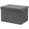 SKLADACÍ BOX CINDY - CA. 23L -EXT- - čierna, Modern, kartón/textil (38/26/24cm) - Mömax