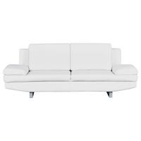 3-Sitzer-Sofa Jovanna, Weiß B: 218 cm - Weiß/Grau, Design, Textil (218/78/88cm) - MID.YOU