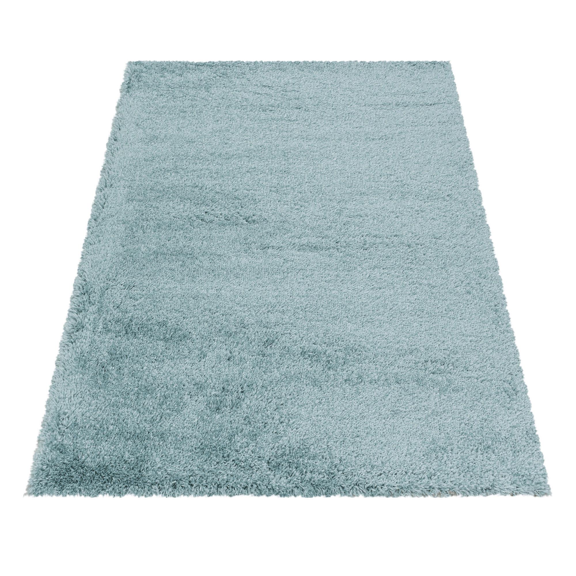 Läufer Fluffy Blau