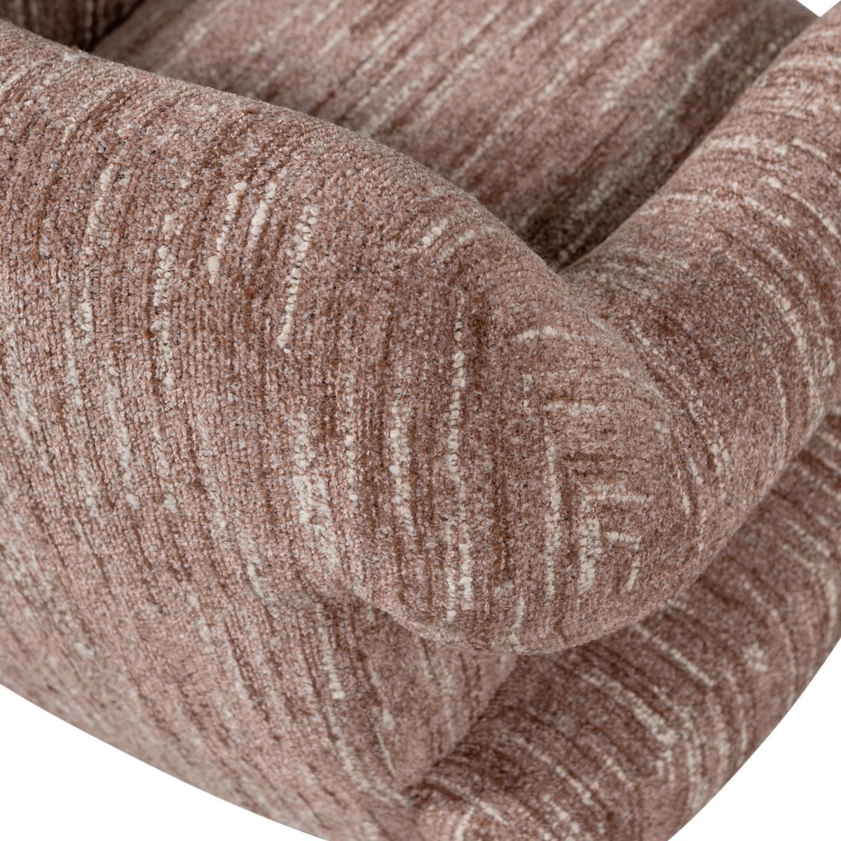 Sessel Folke Altrosa B: 88cm - Schwarz/Altrosa, Design, Textil (88/70/88cm) - Livetastic